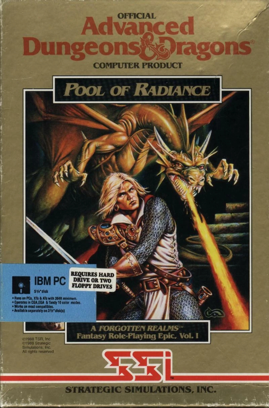 pool of radiance game box