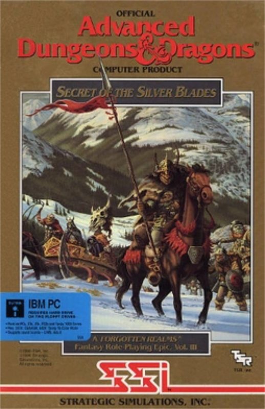 secret of the silver blades game box